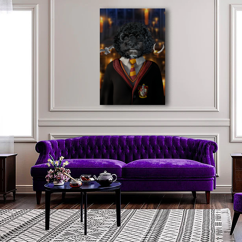 Harry Potter Gryffindor Pet Portrait – Inspired Magical Artwork